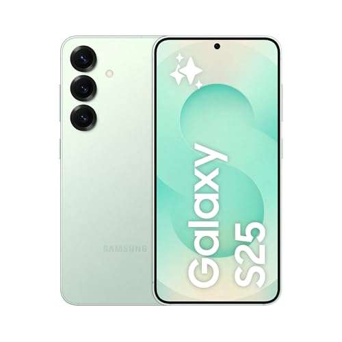 Samsung Galaxy S25 Smartphone AI, 3 anni di Garanzia del produttore, Display 6.2'' FHD+ Dynamic AMOLED 2X, Fotocamera 50MP, RAM 12GB, 256GB, 4.000 mAh, Mint [Versione italiana] 